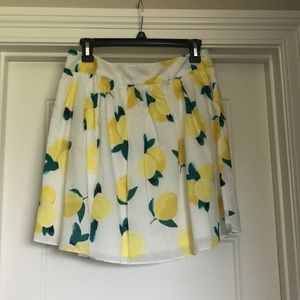 Fully Lined Lemon Skirt
